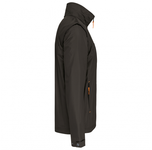 dark grey / orange Chaqueta con mangas amovibles hombre
