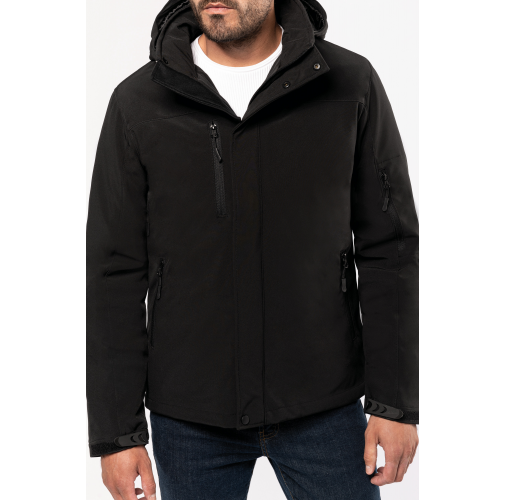 Parka softshell acolchada con capucha hombre