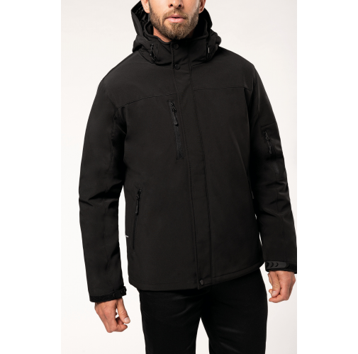 Parka softshell acolchada con capucha hombre