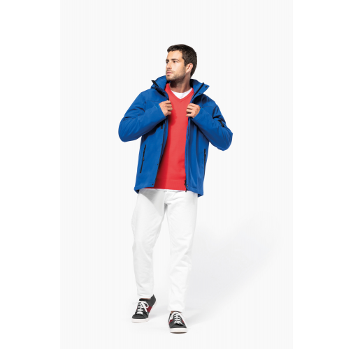 Parka softshell acolchada con capucha hombre