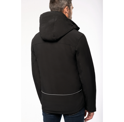 Parka softshell acolchada con capucha hombre