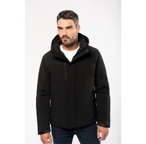 Parka softshell acolchada con capucha hombre