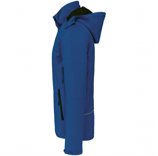 dark royal blue Parka softshell acolchada con capucha hombre
