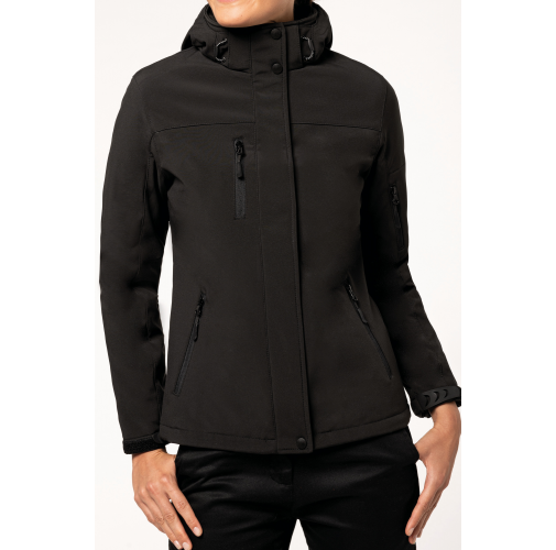 Parka softshell acolchada con capucha mujer