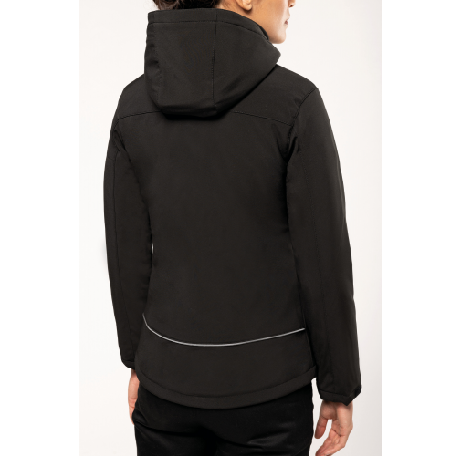 Parka softshell acolchada con capucha mujer