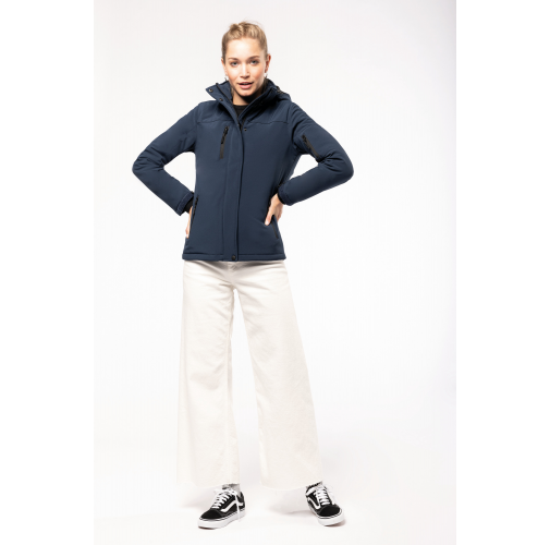 Parka softshell acolchada con capucha mujer
