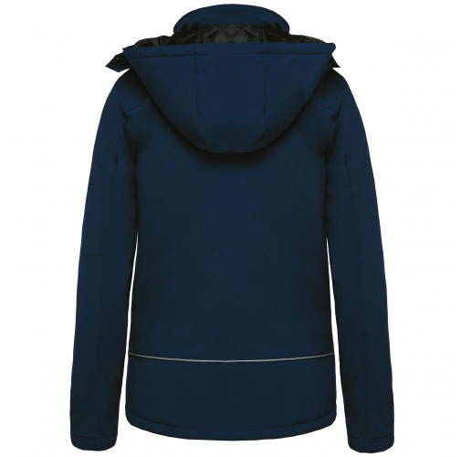 navy Parka softshell acolchada con capucha mujer