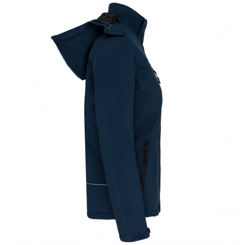navy Parka softshell acolchada con capucha mujer