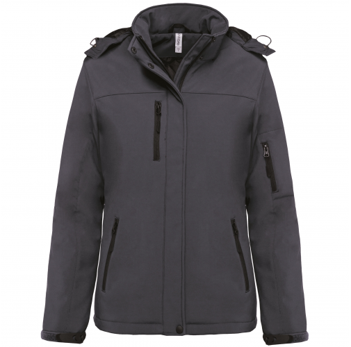 titanium Parka softshell acolchada con capucha mujer