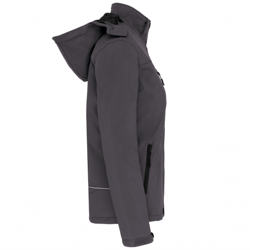 titanium Parka softshell acolchada con capucha mujer