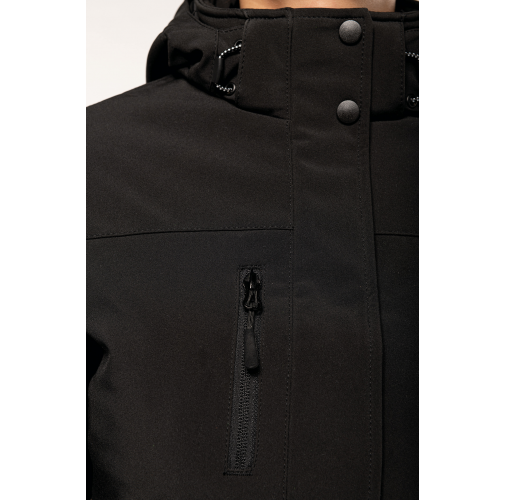 Parka softshell acolchada con capucha mujer