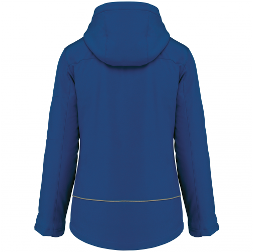 dark royal blue Parka softshell acolchada con capucha mujer