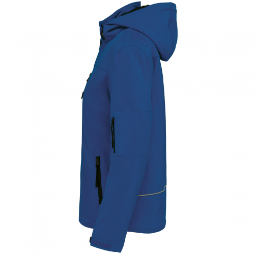 dark royal blue Parka softshell acolchada con capucha mujer