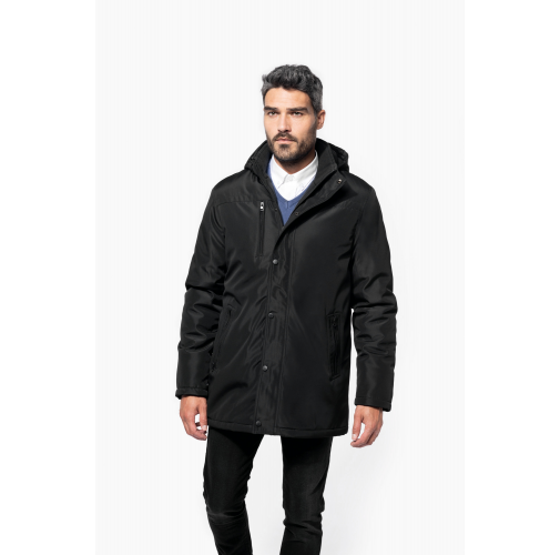 Parka con capucha extraíble