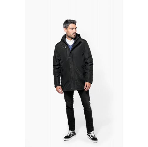 Parka con capucha extraíble