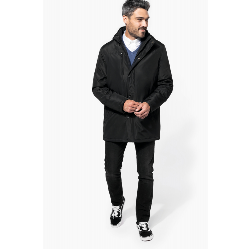 Parka con capucha extraíble