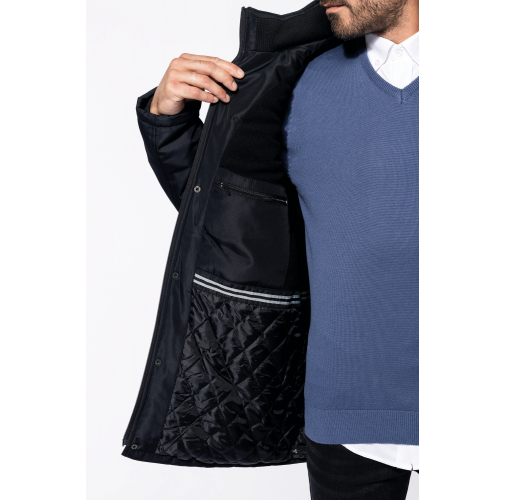 Parka con capucha extraíble