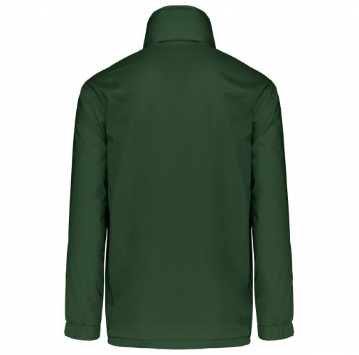 forest green Cortavientos con forro hombre