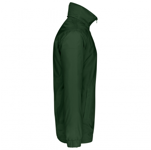 forest green Cortavientos con forro hombre
