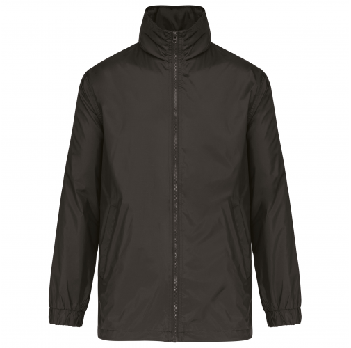dark grey Cortavientos con forro hombre