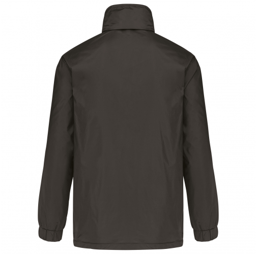 dark grey Cortavientos con forro hombre