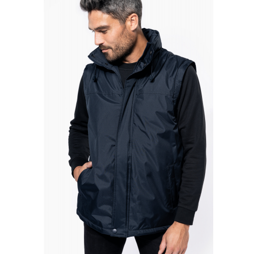 Cazadora con mangas amovibles hombre