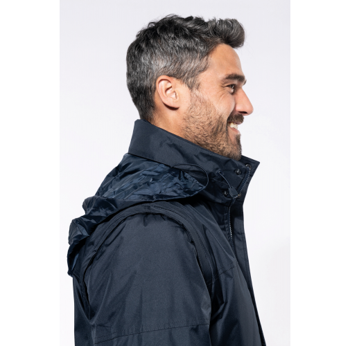 Cazadora con mangas amovibles hombre