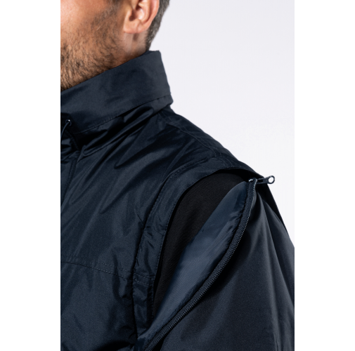 Cazadora con mangas amovibles hombre