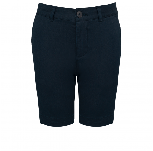 dark navy Bermuda chino niño