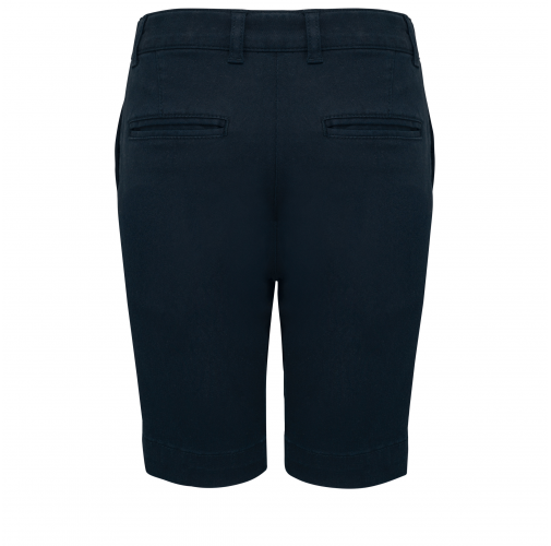 dark navy Bermuda chino niña