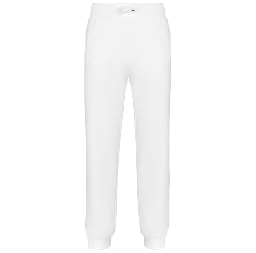 white Pantalón de jogging unisex