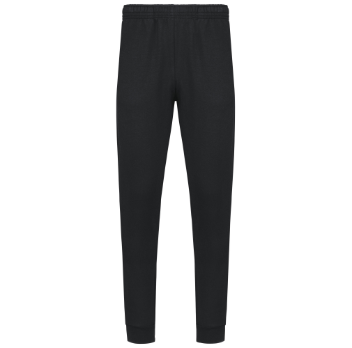 black Pantalón felpa unisex