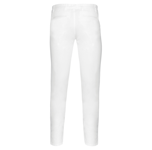 white Pantalón chino hombre