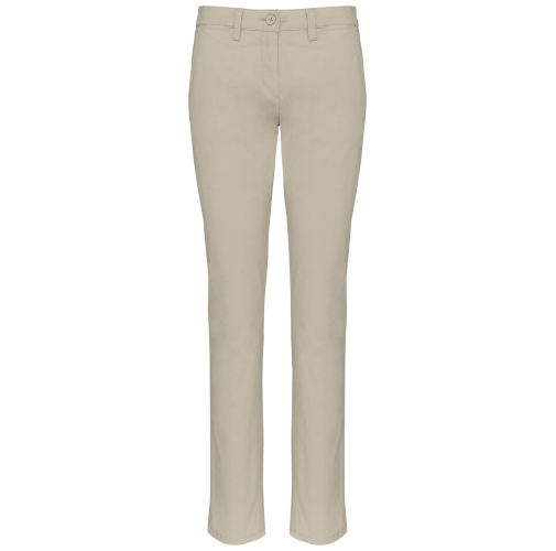 beige Pantalón chino mujer