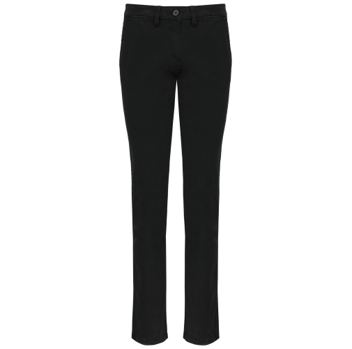 black Pantalón chino mujer