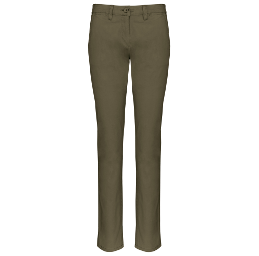 light khaki Pantalón chino mujer