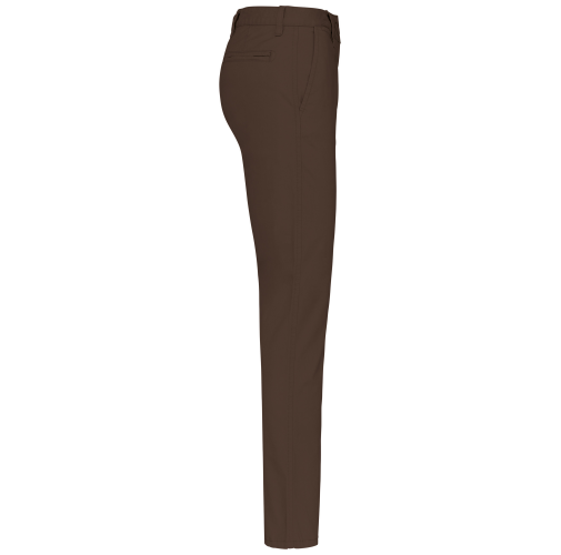 chocolate Pantalón chino mujer