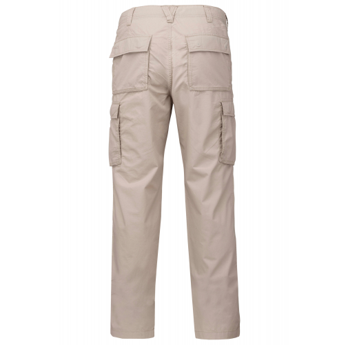 beige Pantalón ligero multibolsillos para hombre