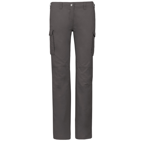 light charcoal Pantalón ligero multibolsillos para mujer