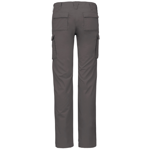 light charcoal Pantalón ligero multibolsillos para mujer