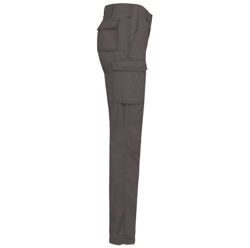 light charcoal Pantalón ligero multibolsillos para mujer