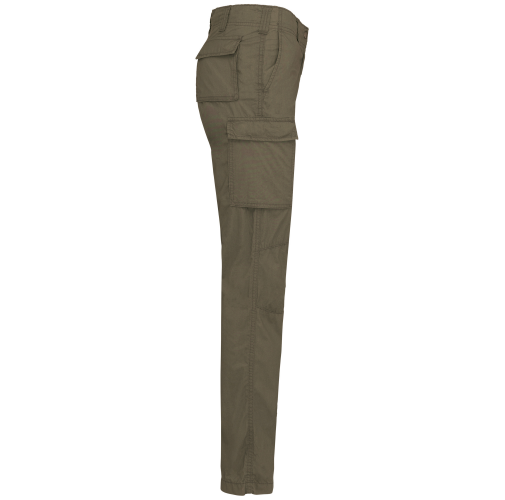 light khaki Pantalón ligero multibolsillos para mujer