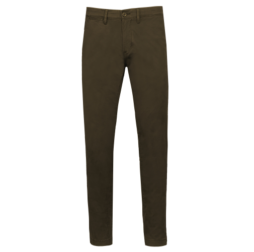 washed olive Pantalón chino premium
