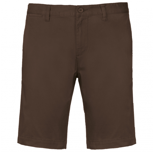 chocolate Bermuda chino hombre
