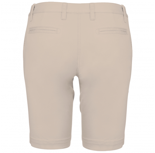 beige Bermuda chino mujer