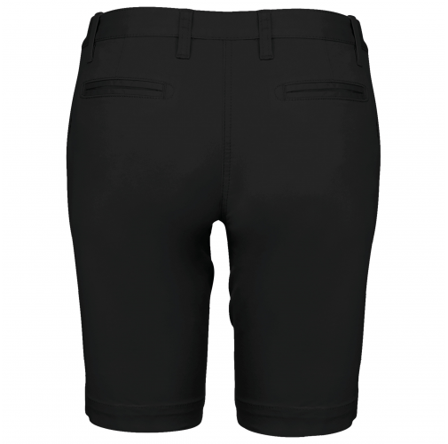 black Bermuda chino mujer