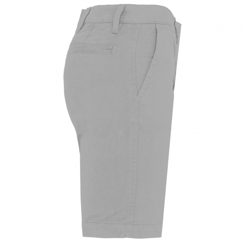 fine grey Bermuda chino mujer