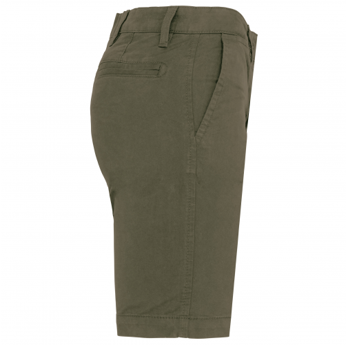 light khaki Bermuda chino mujer