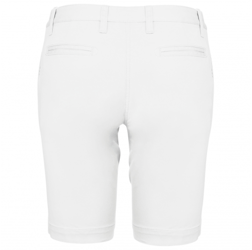 white Bermuda chino mujer