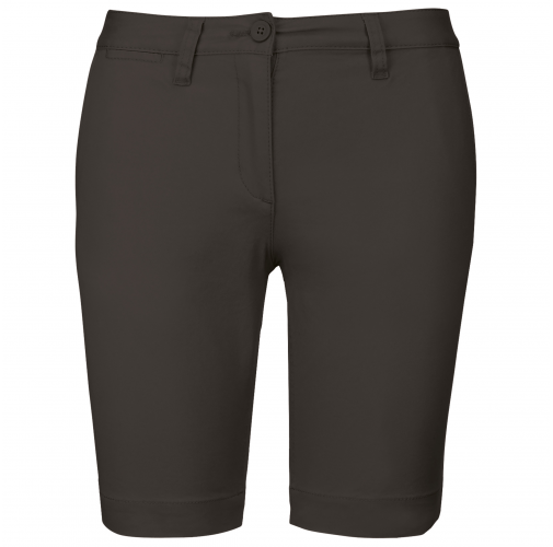 dark grey Bermuda chino mujer